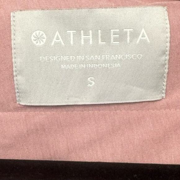 Athleta Ritual Jacket Hoodie Full Zipper Faux Fur Dogwood Mauve Pink Size Small - Picture 7 of 10